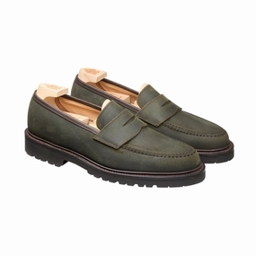 Even Lane Grip Sure Boston 2 Green Rough-Out Suede