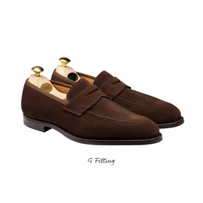 Flat Minimal Weight Sydney Dark Brown Suede (G Fitting)