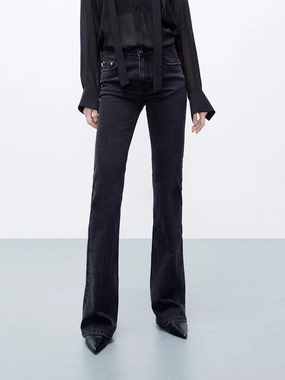 Anti Snag Thread Technology Weekend Style Outdoor Adventure Flared High Rise Jeans