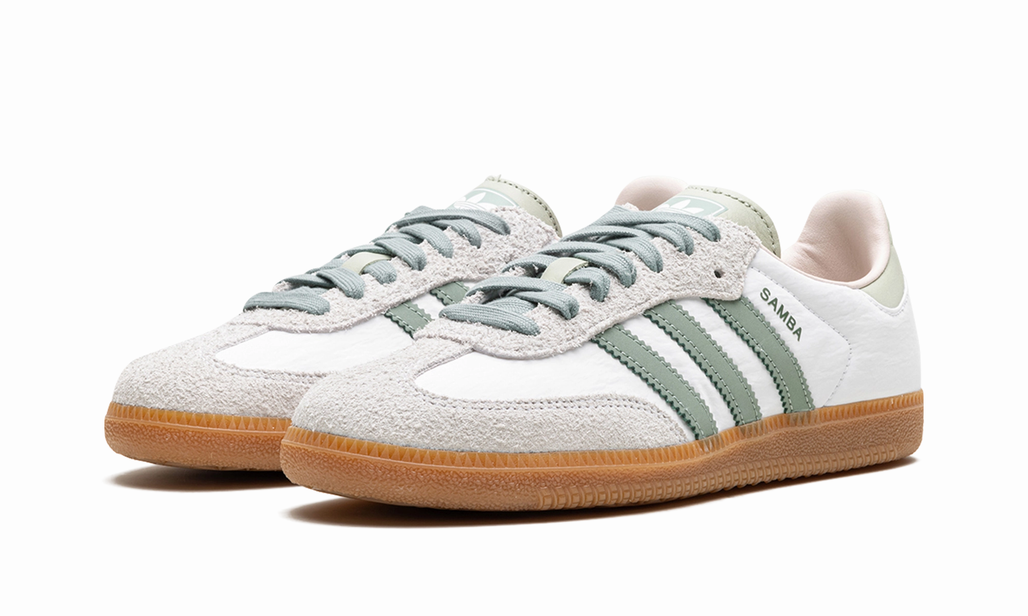 SAMBA OG WMNS "Silver Green" Bus Hop