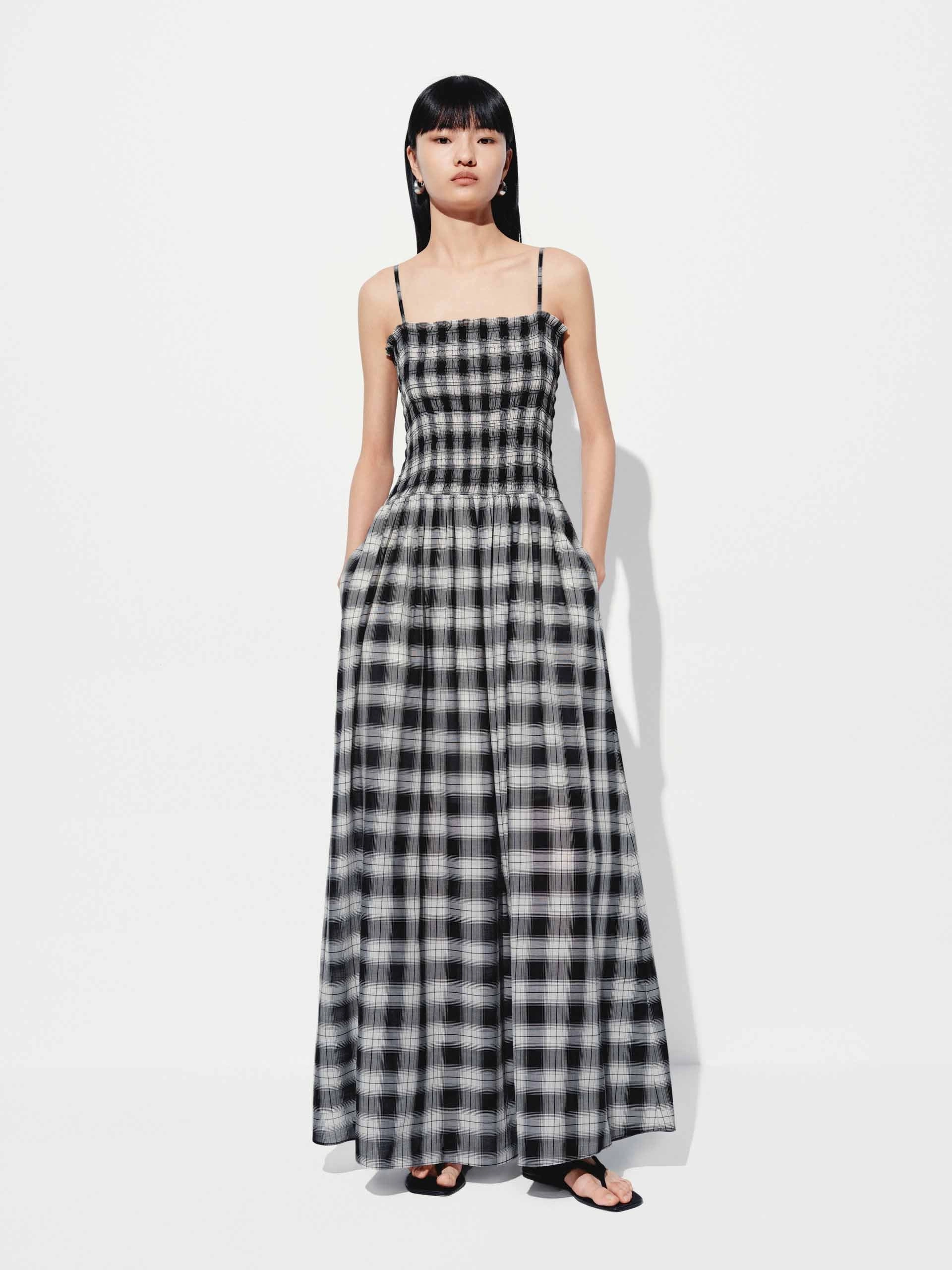 Checked Tank Maxi Dresses Field Fresh Waist Seam
