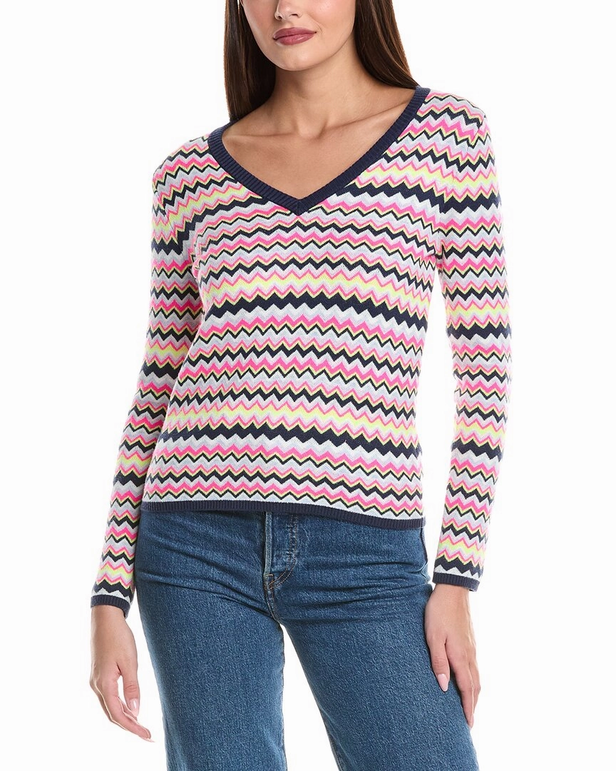 WISPR Cora Chevron Silk-Blend Sweater Soft and Cozy Comfy Feel