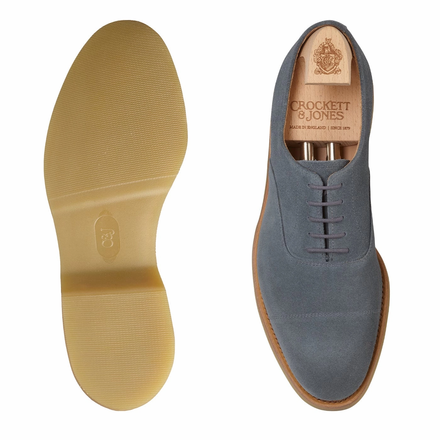 Tresco Pastel Blue Suede Luxury Design Walk Step