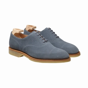 Tresco Pastel Blue Suede Refined Style Conference Day