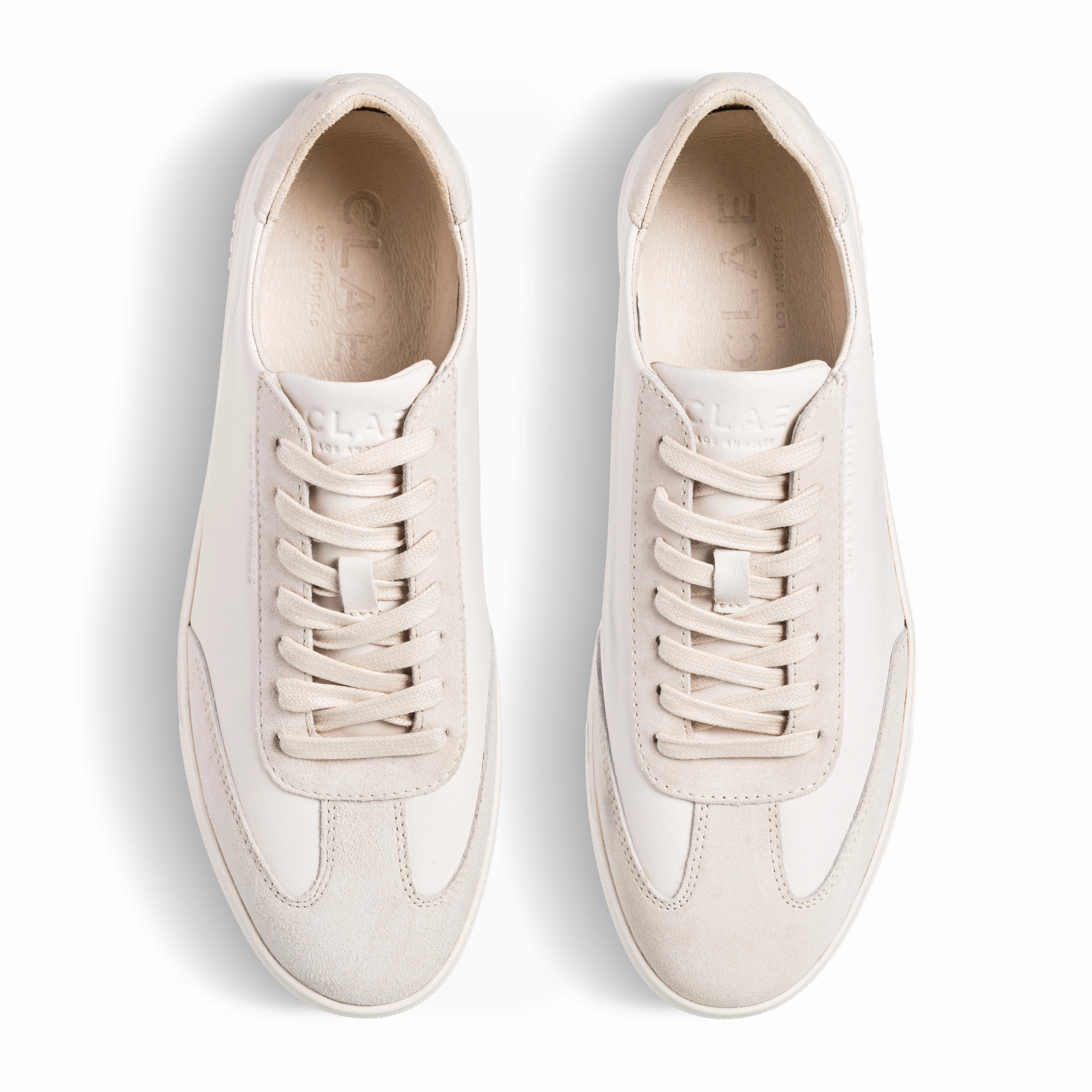 Triple Offwhite Leather Sneakers Responsive Choice Neutral Stride Design