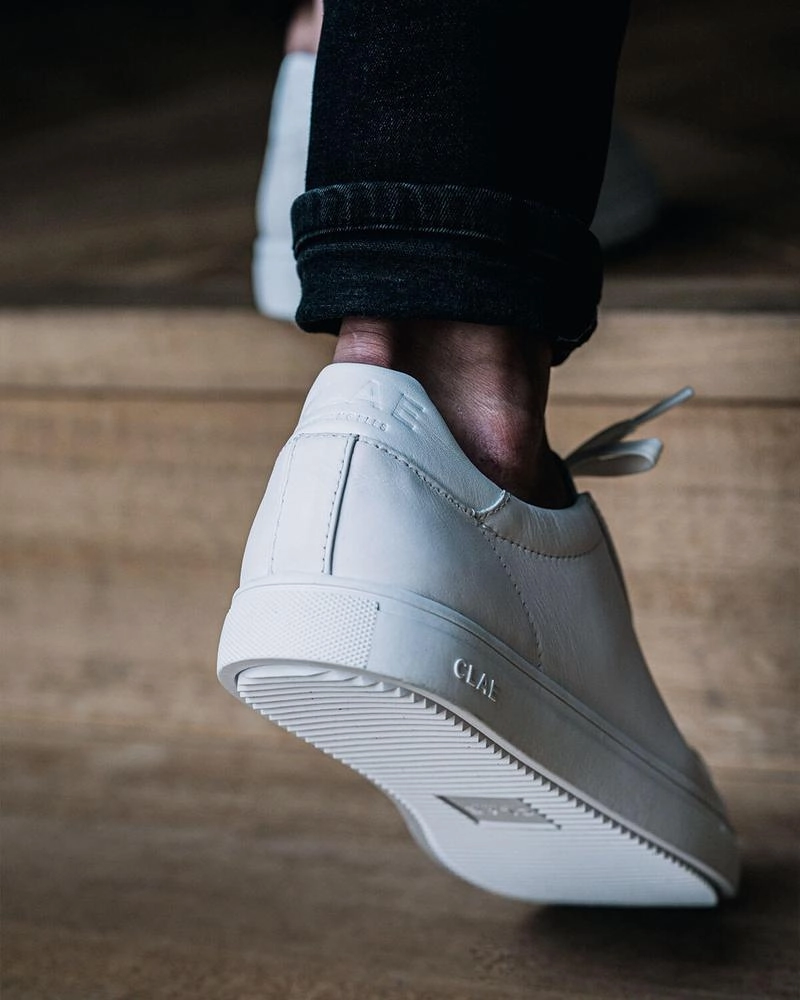 Triple White Leather Sneakers (unisex) Walk Safe