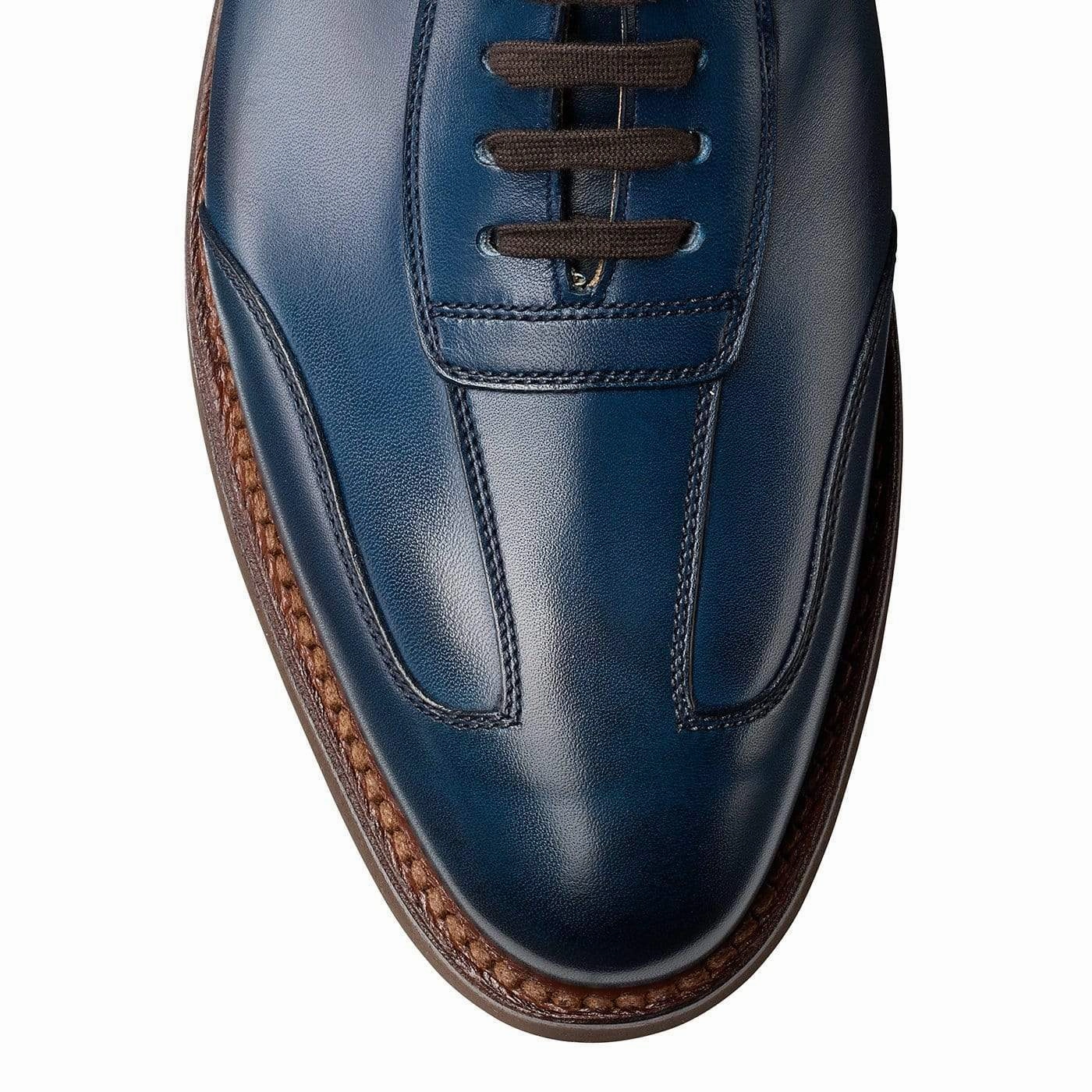 Truro Blue Burnished Calf Smart Office Look Step In