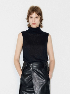 ComfortStretch Turtleneck Knit Top