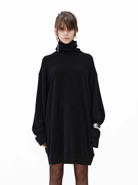 Turtleneck Mini Dress Cool Elegance