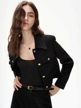 Tweed Boxy Fit Jacket QuickDryTechnology