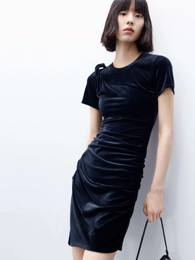 Fit Choice Light and breezy summer dress Twisted Strap Pleated Dress