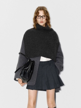 Merino Wool Scarf Coat ElasticizedWaistbandSystem Body Mapped Ventilation