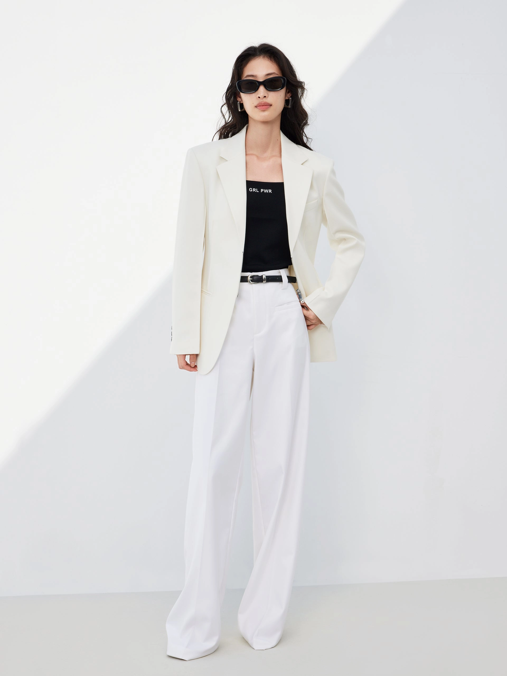 Ultraviolet Protection Factor Two Way Zipper Tailored Blazer