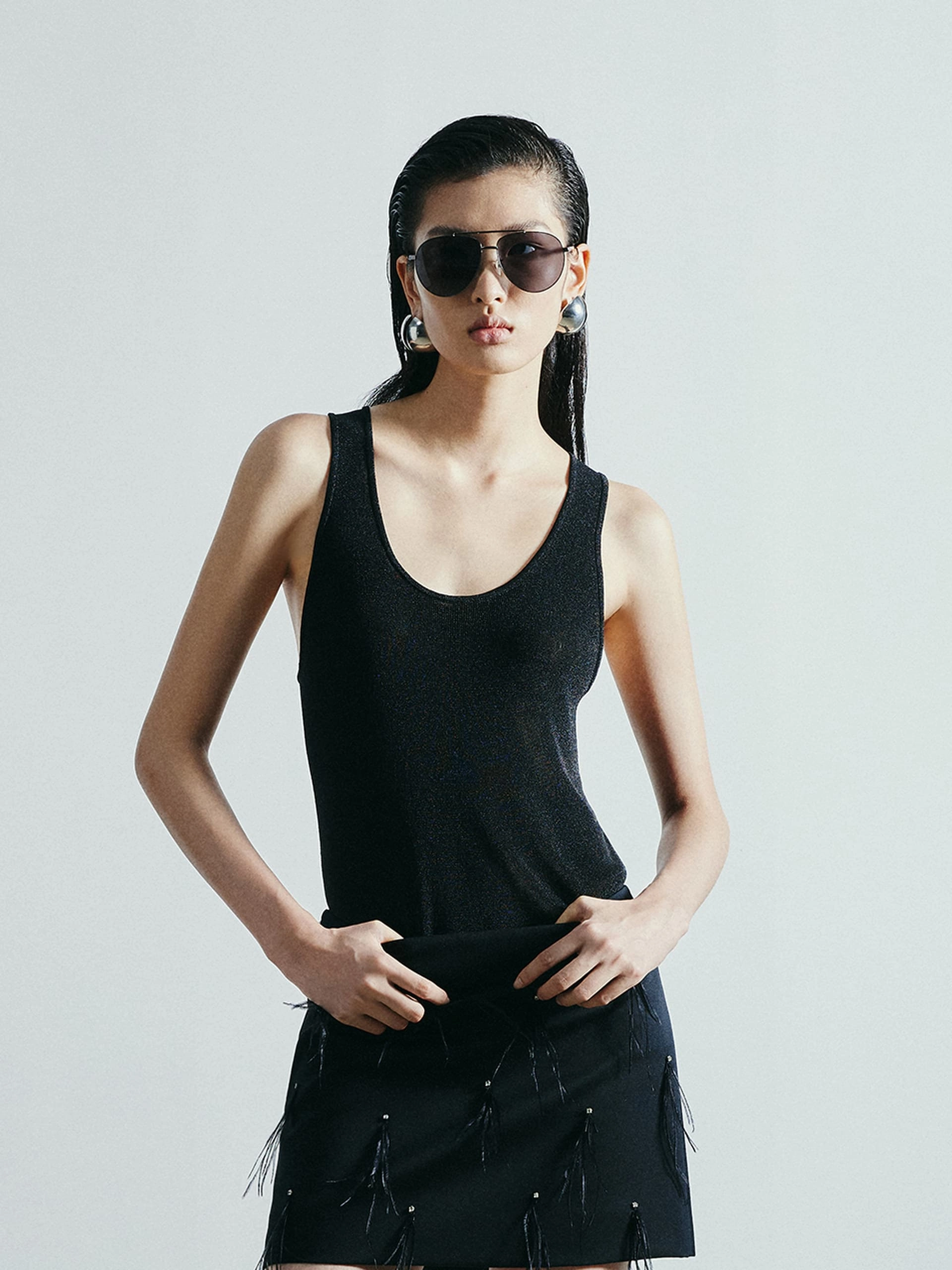 U-neck Knitted Tank Regular Fit