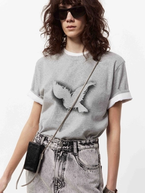 Luxury clothing AntiPilling Front Printed Cotton T-shirt