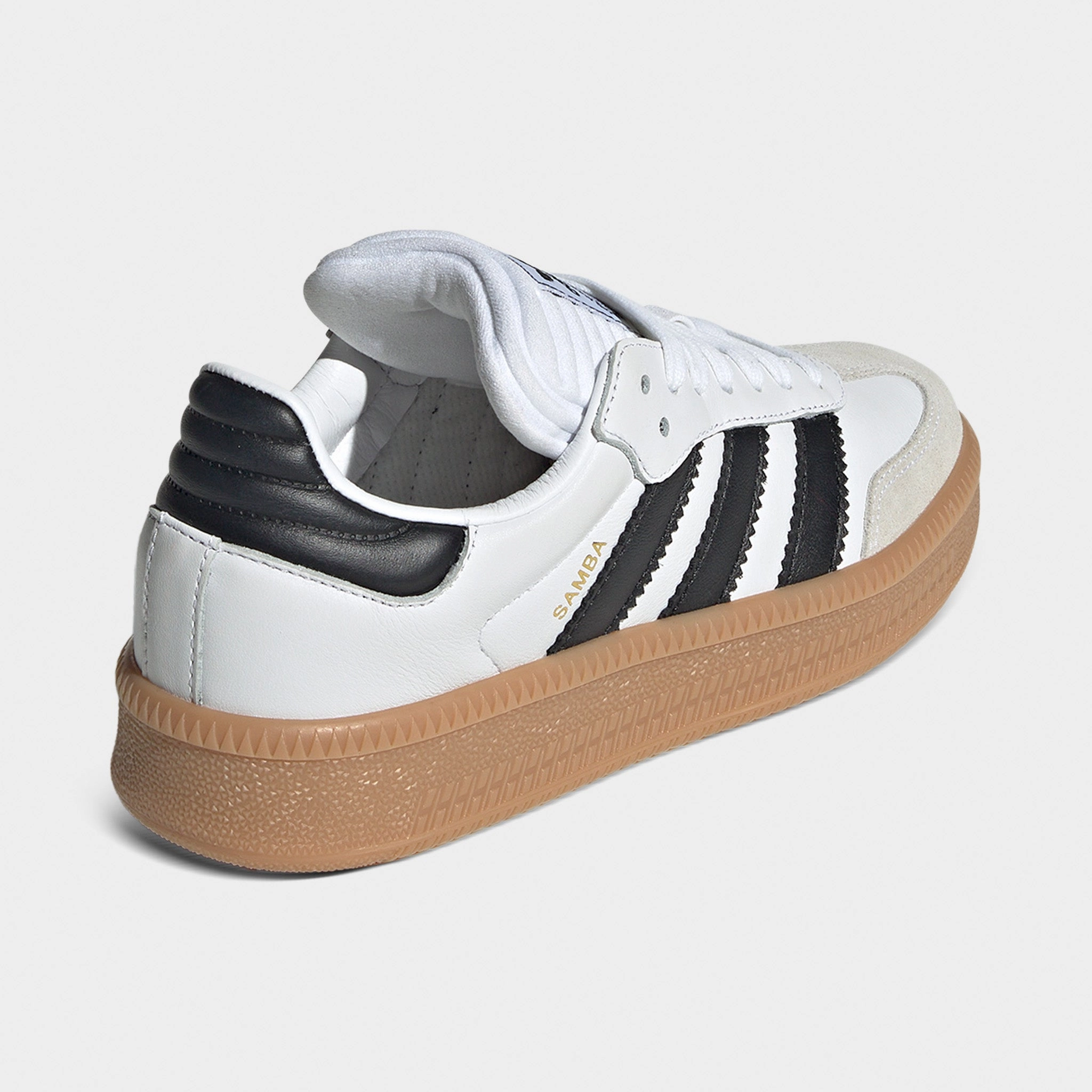 adidas Juniors' Samba XLG White / Black - Gum Memory Foam Insole Layer