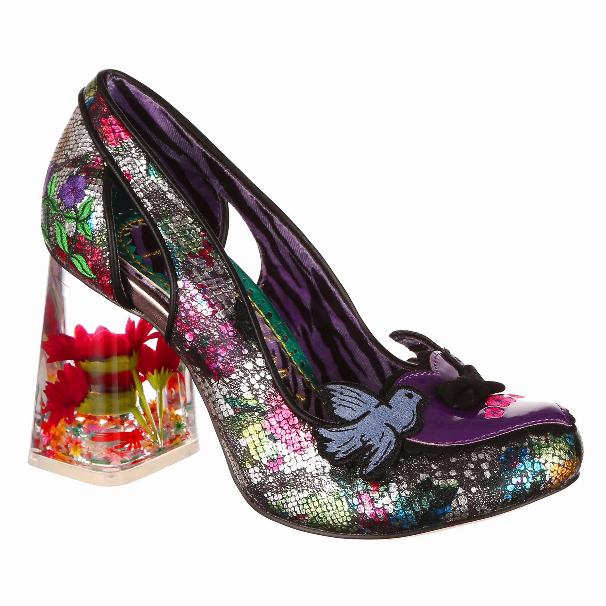 Frosted Finch Soft Memory Foam Heels