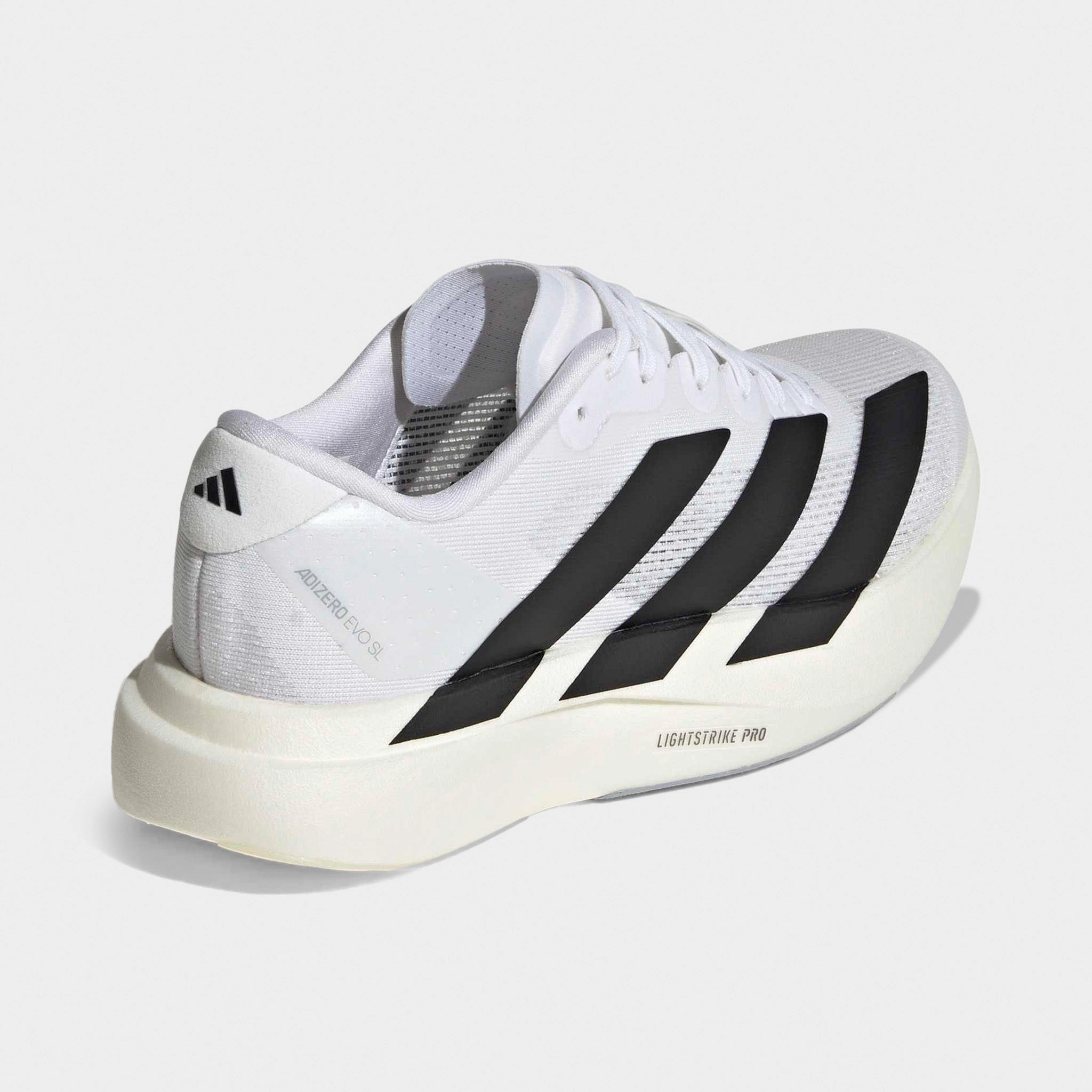 Sneaker Brands Hygroscopic Fiber Blend adidas Junior's Adizero Evo SL White / Black - Dash Grey