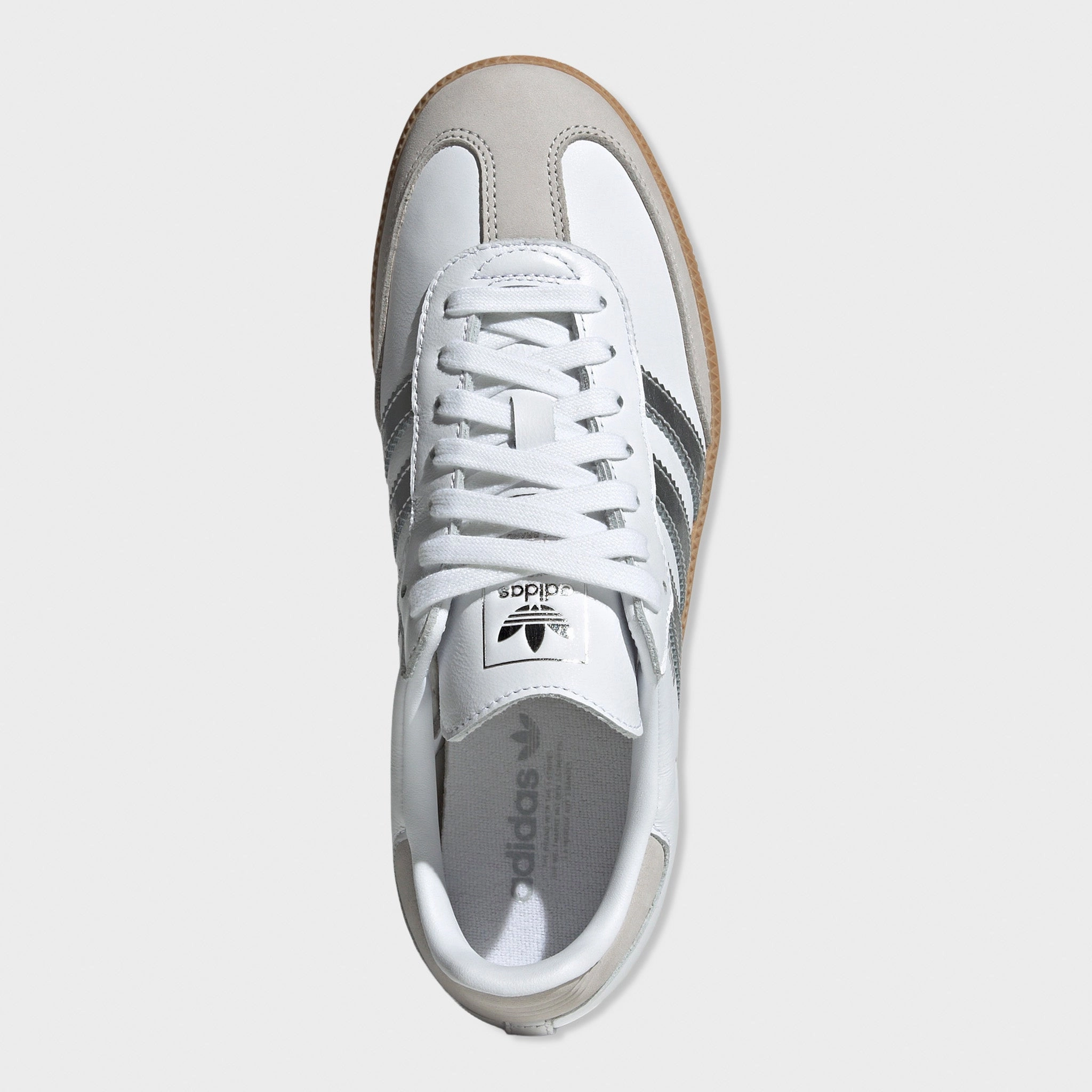 adidas Women's Samba OG White / Silver Metallic - Grey City Run Easy Styling