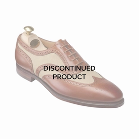 Gerrard 4 Mahogany Calf & Stone Canvas Bold Oxfords