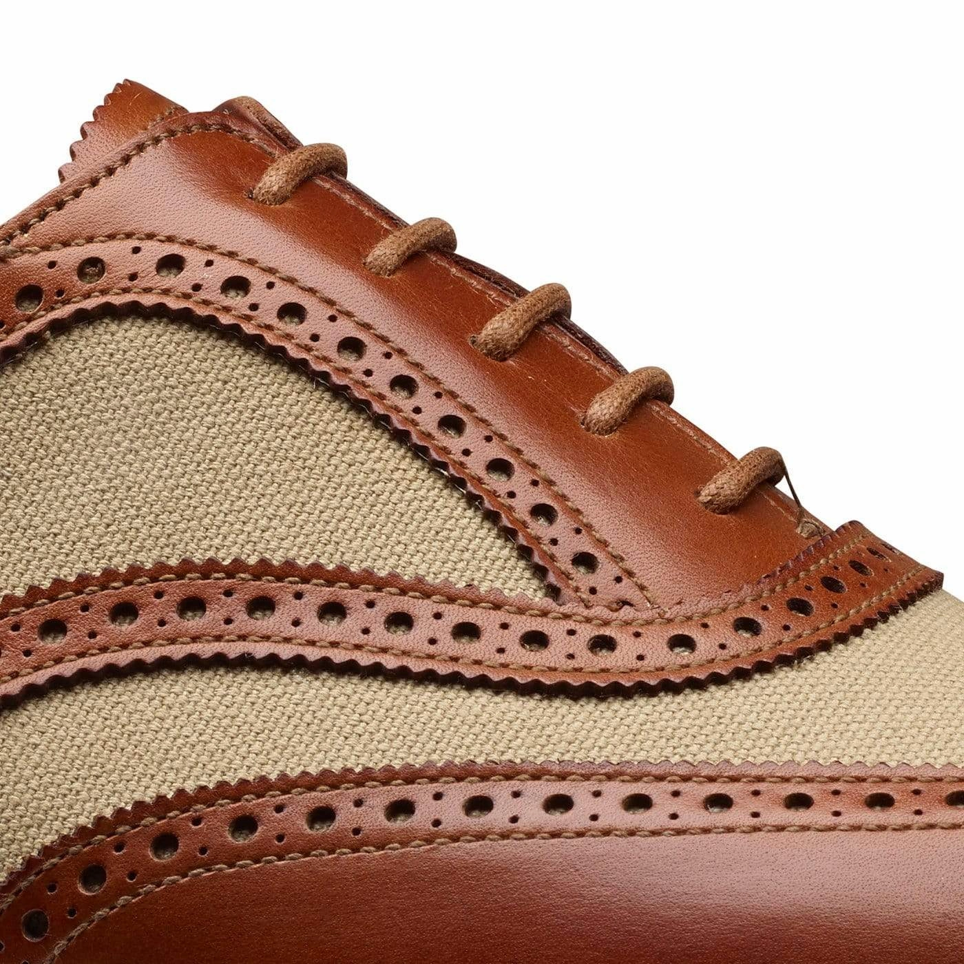 Gerrard 4 Mahogany Calf & Stone Canvas Professional Design