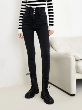 High Rise Slim Fit Jeans Trend Setter Sunny Vibes Outfit Essential