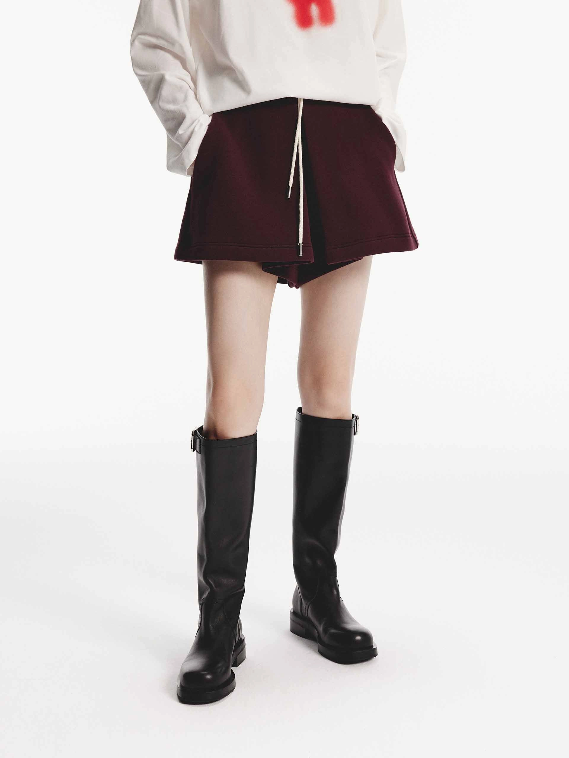 Cotton Blend Drawstring Shorts Snag Free Fabric