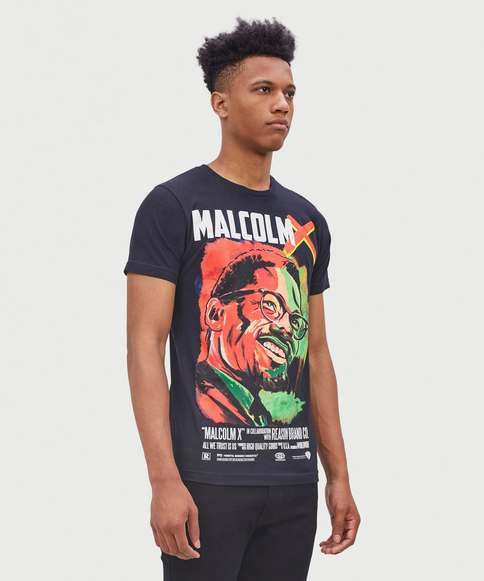Malcolm X Portrait Tee Fitted Tank