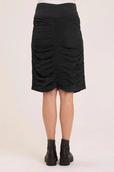 Ultra Comfort Scalloped Edge Cord Midi Trace Skirt