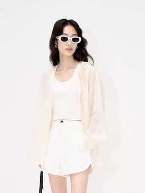 BondedShoulder Hooded Relaxed Fit Shirt