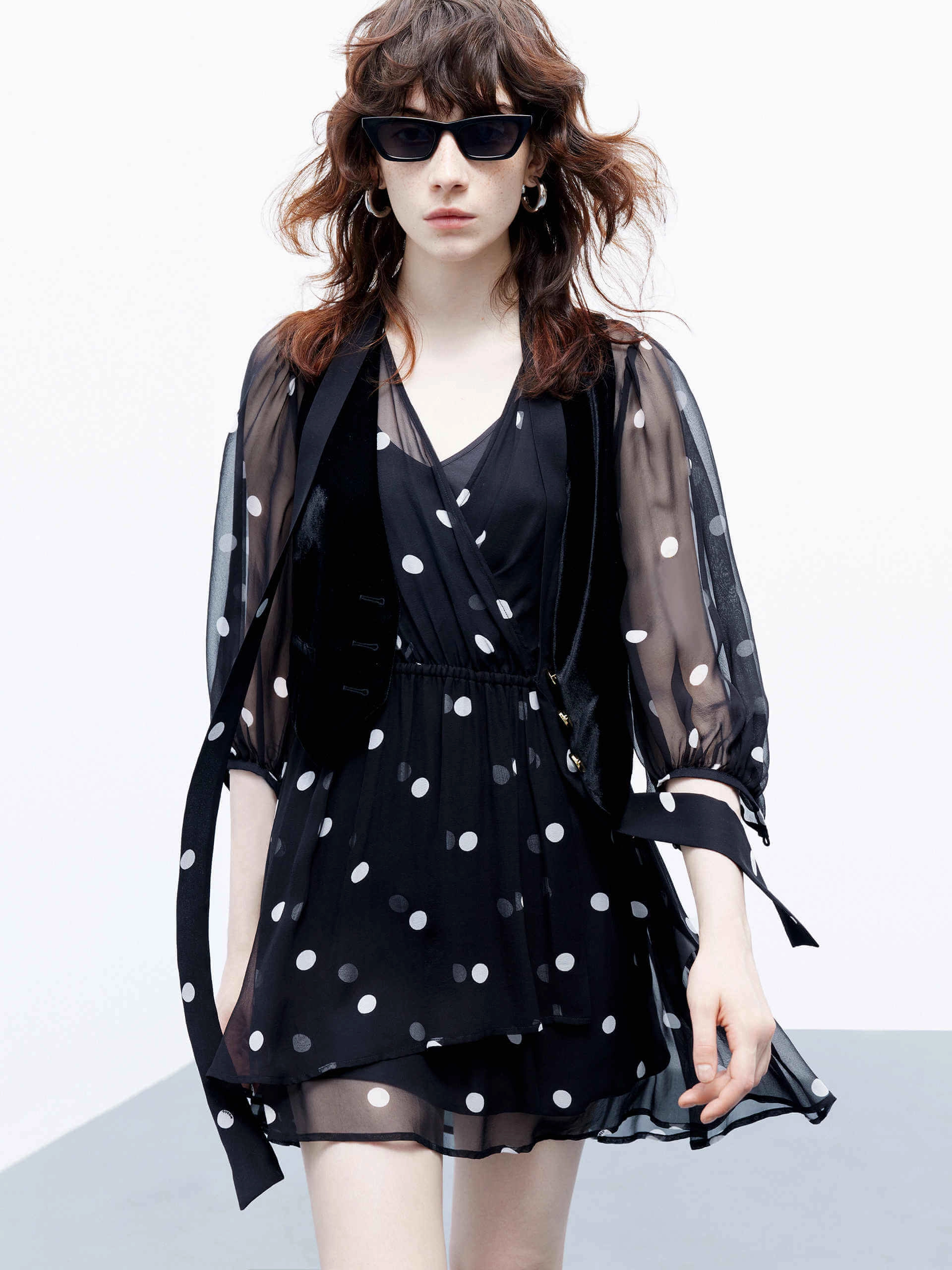 Mood Friendly V-Neck Flowy Mini Dress