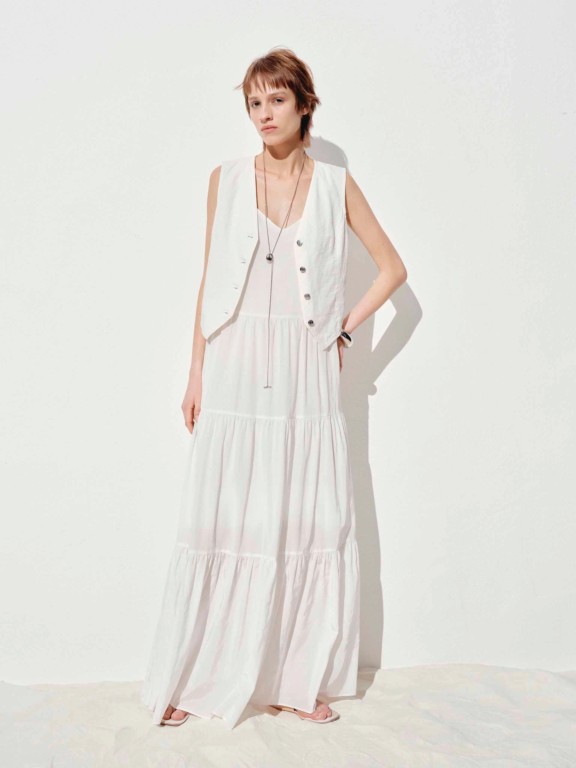 MultiPurposePockets Modern Soft Spaghetti Straps Maxi Dress