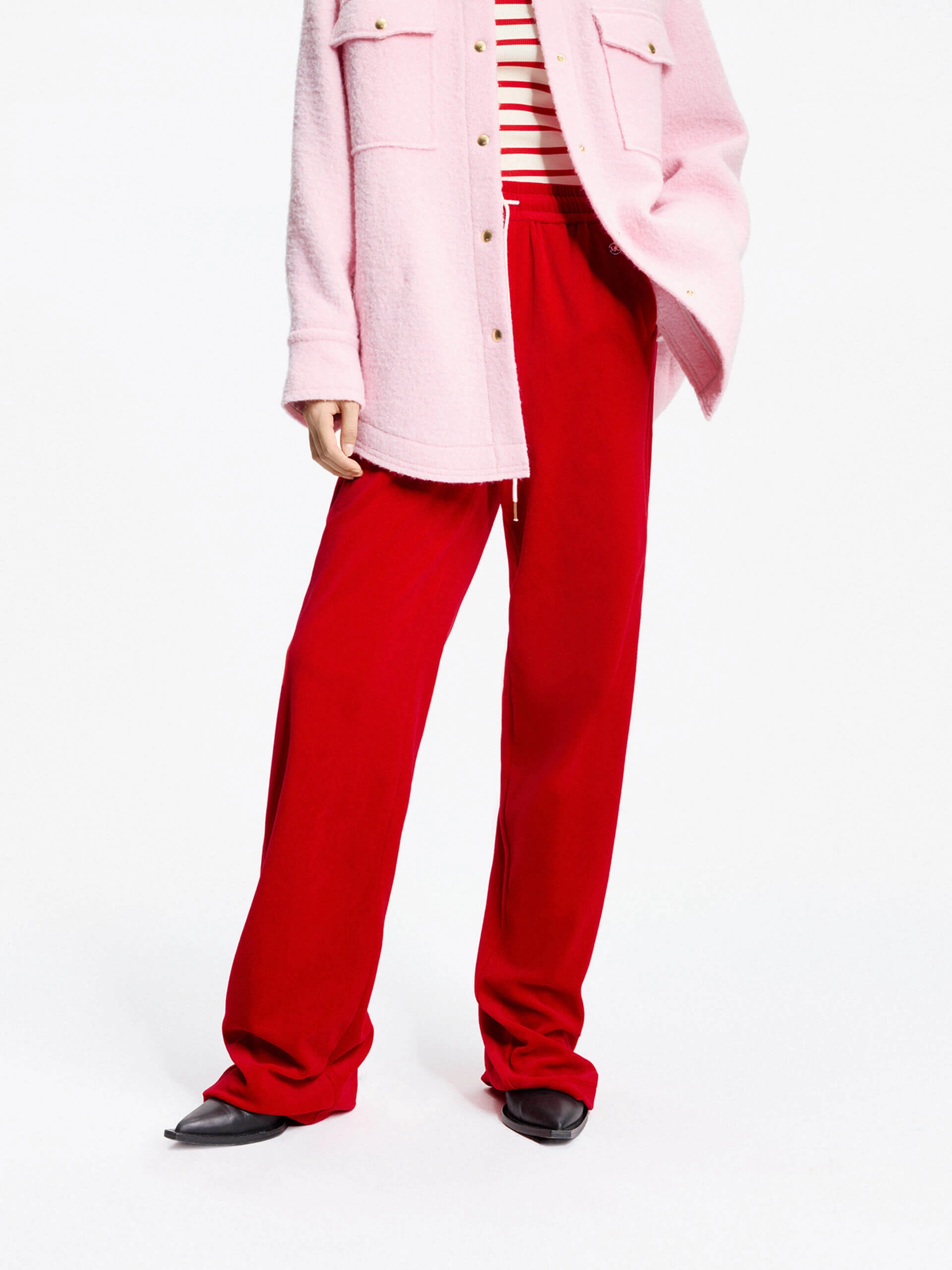 Comfy Wearable Durable Waistband Velvet Texture Elasticated Pants