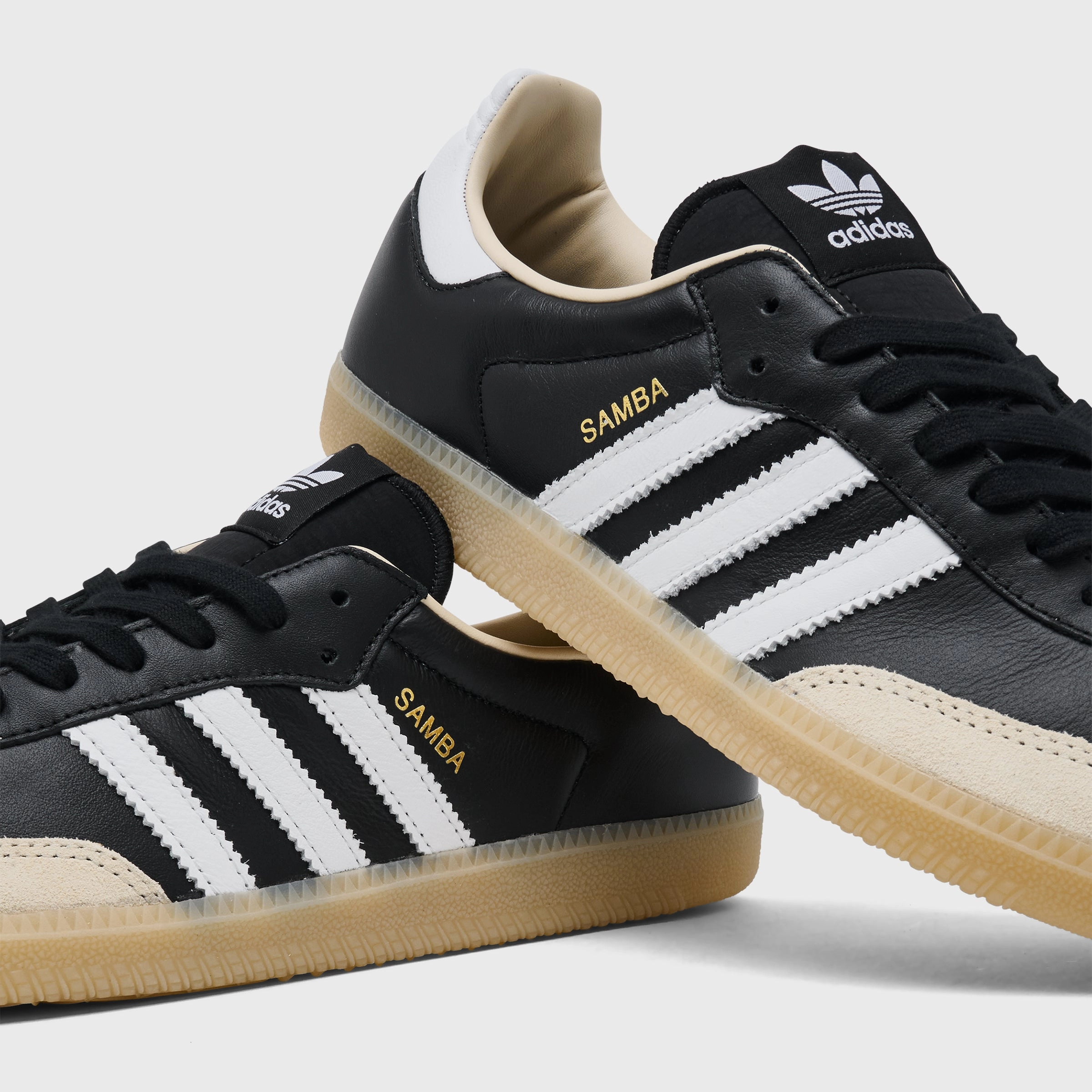 adidas Originals Samba OG Black / White - Gum Stitched Detailing