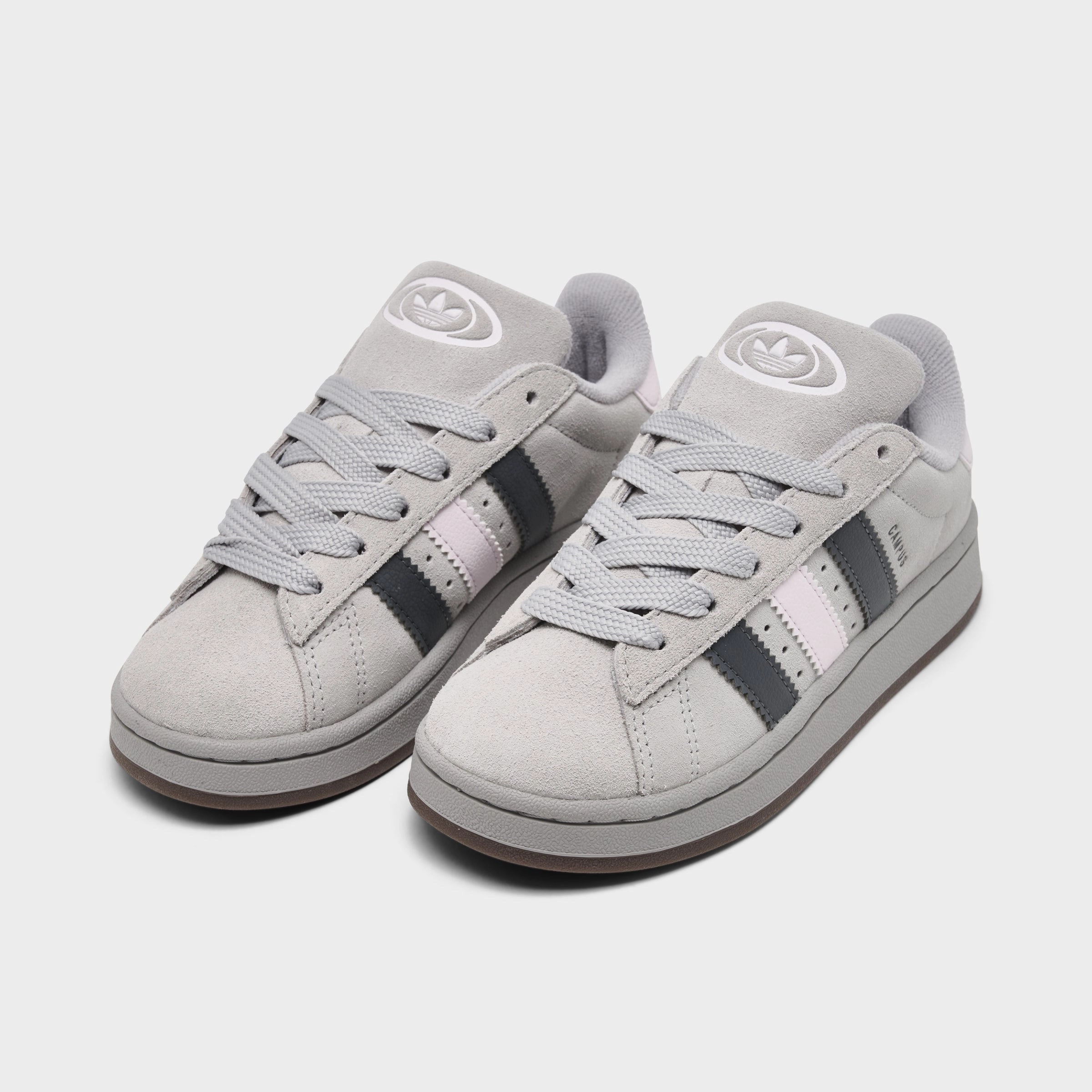 adidas Children's Campus 00s Grey Two / Grey Five - Almost Pink Built To Move Recycled Polyester Fabric