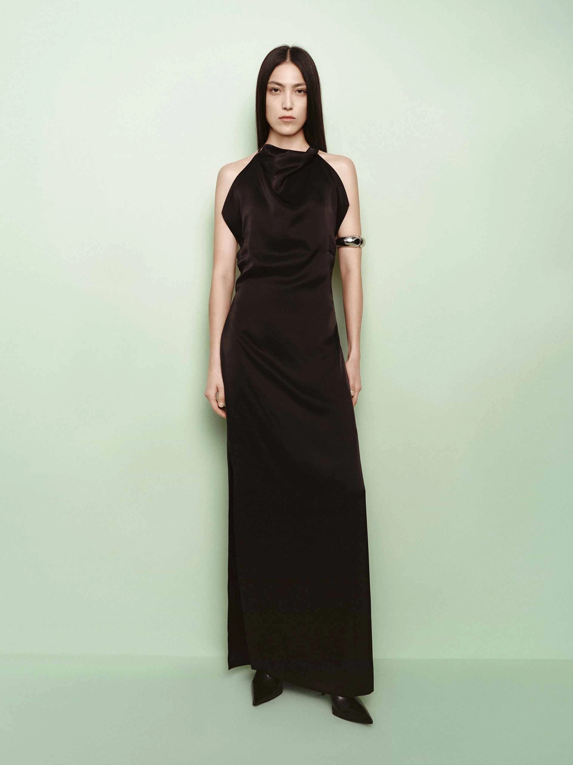 Open Back Maxi Dress Stylish and Simple