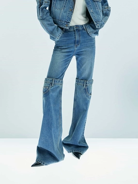 Style Focus Relaxed Straight Leg Jeans