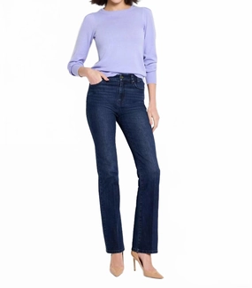 Femme Sleeve Sweater In Hyacinth Fray Resistant Edges