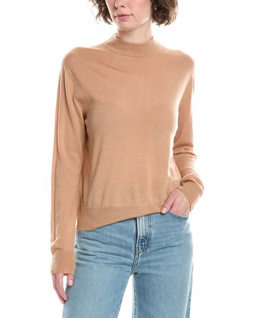 Vince Mock Neck Wool Pullover Comfortable Wear Casual Chic Knit
