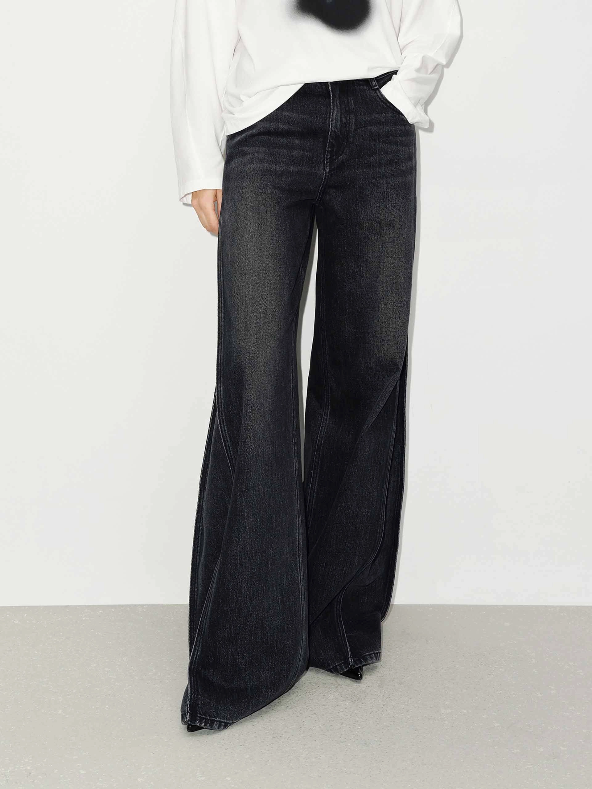 Flex Look Vintage Cotton Flare Jeans