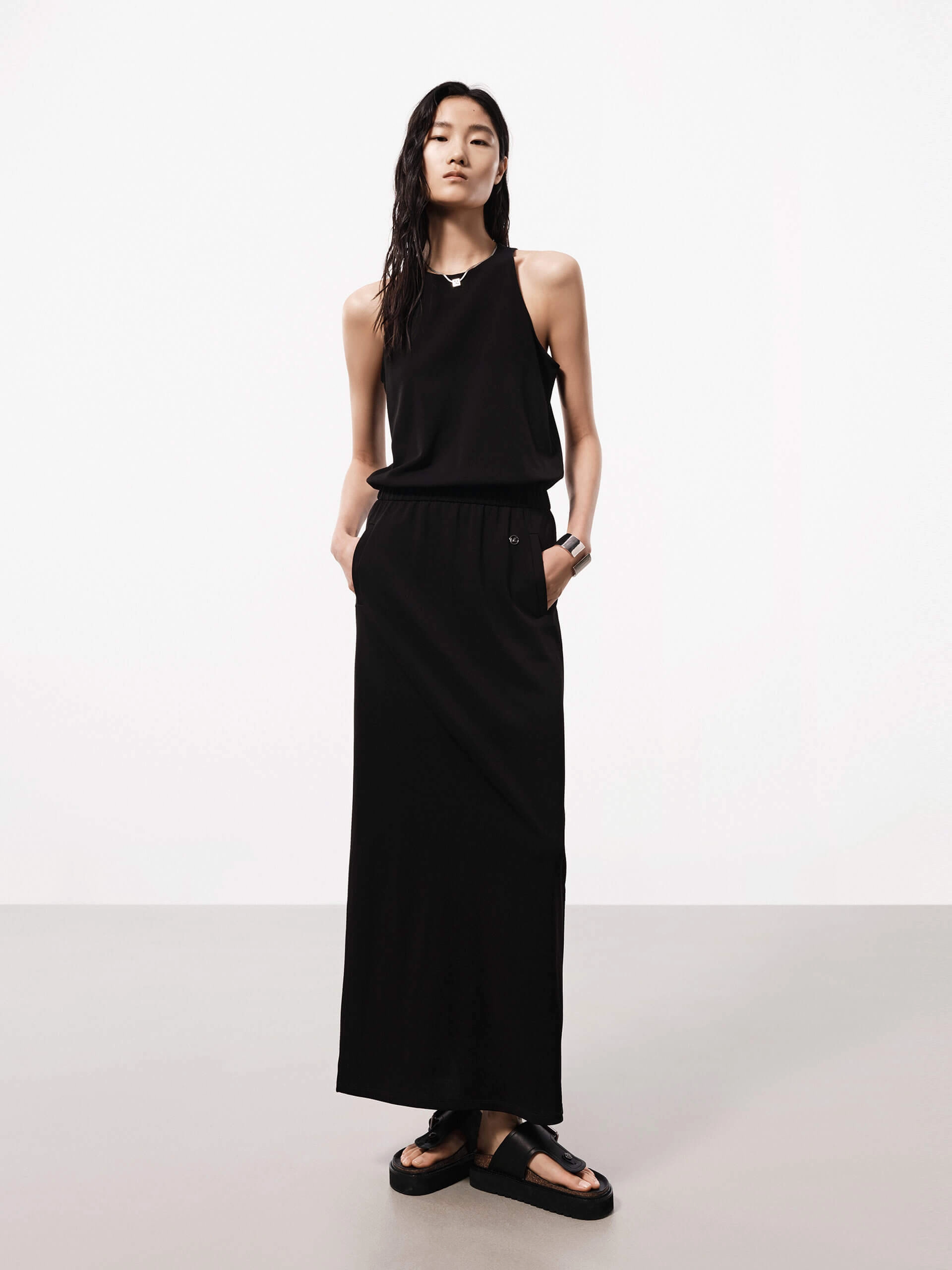 Maxi Back Slit Dress Urban Edge