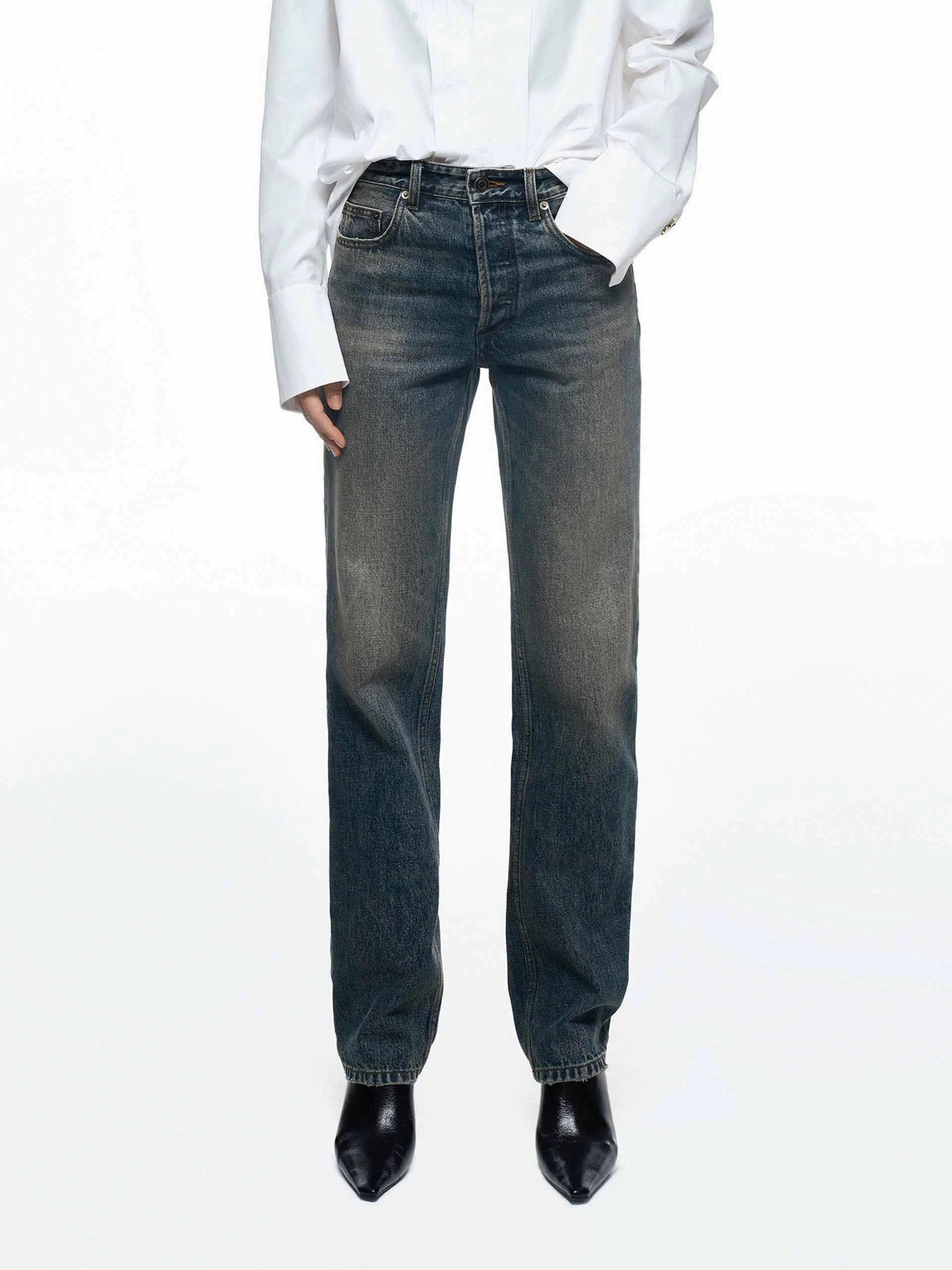 Vintage Washed Cotton Jeans Timeless Look