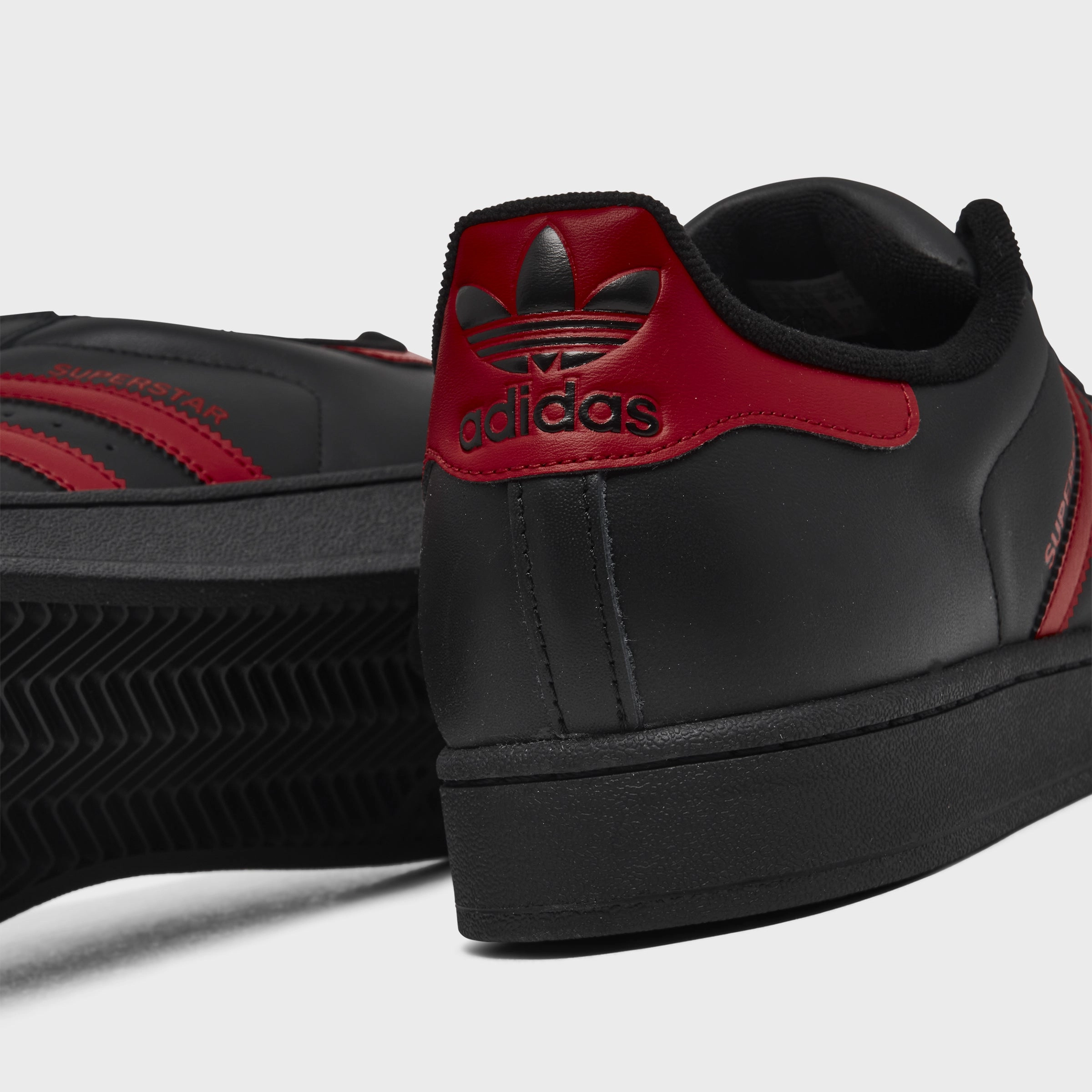 No Tie Closure adidas Superstar II Black / Red