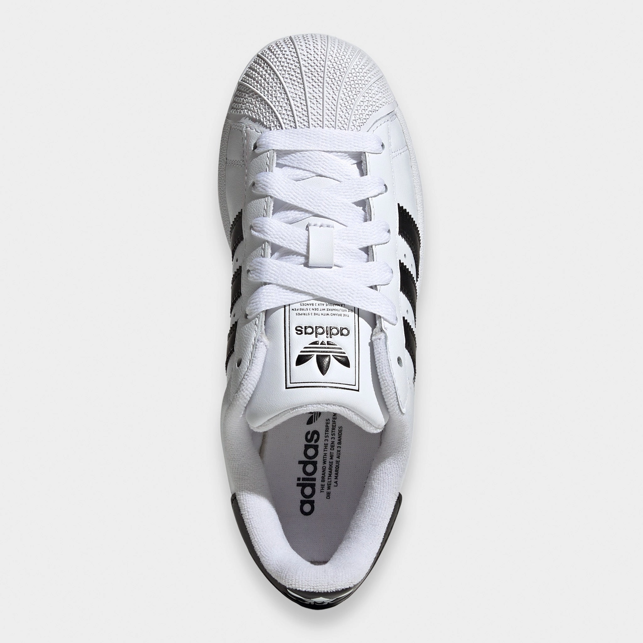 adidas Juniors' Superstar II Footwear White / Core Black Elastic Walk Strong