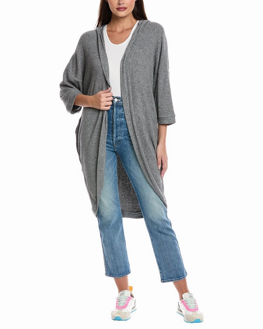 Johnny Was Rib High-Low Kimono Warm Winter Wear Cozy Chic