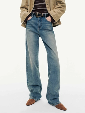 Wash Straight Leg Jeans Sustainable Road Trip Smart Casual Classic Wear