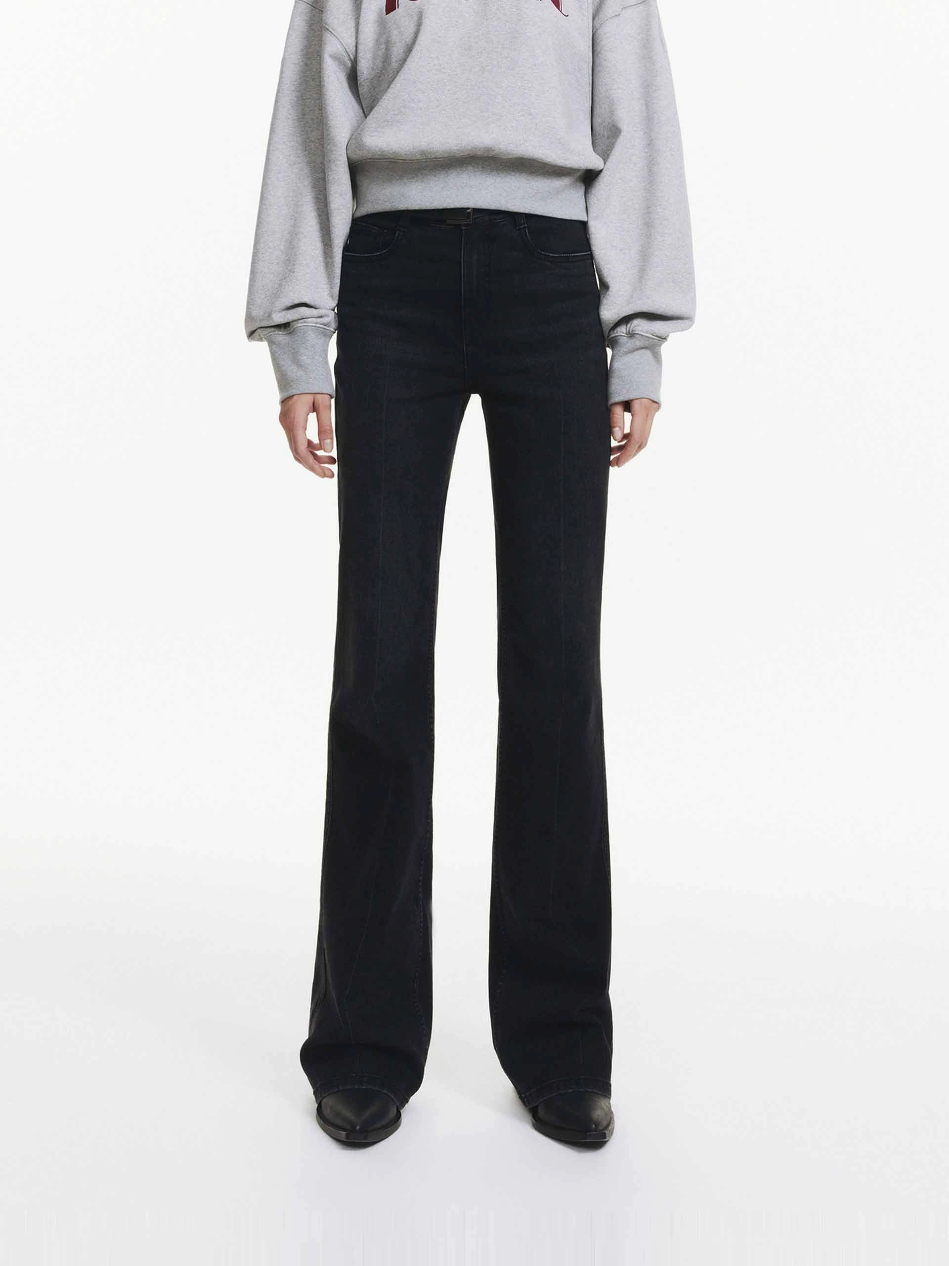 Casual Dressing Cotton Blend Straight Jeans
