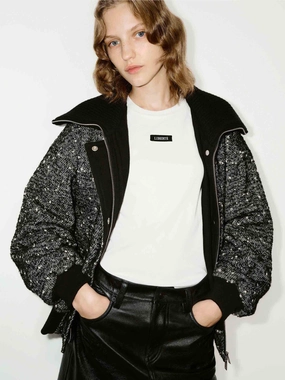 Survival Use Hooded Versatile Design Lapel Marled Textured Jacket