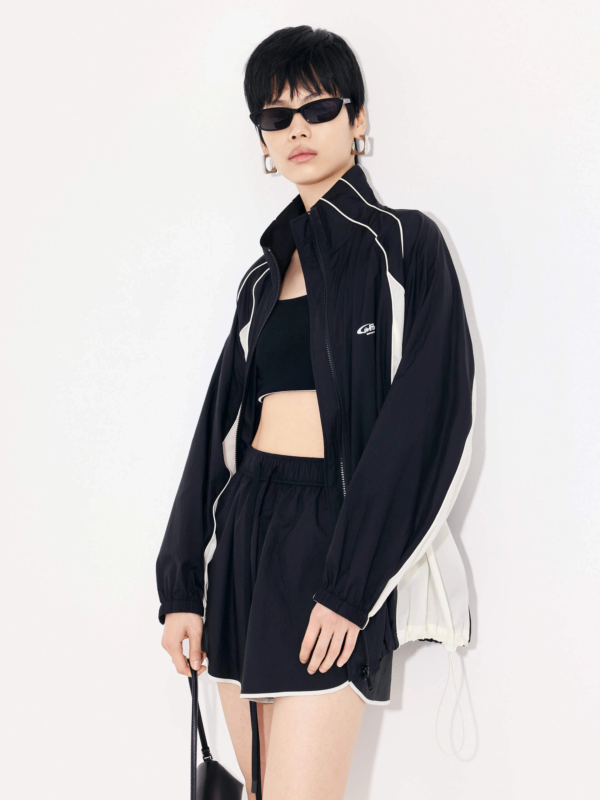 Contrasting Track Jacket YKK Fasteners