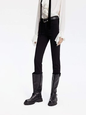 Black Skinny Leg Jeans Fashion friendly Tapered leg